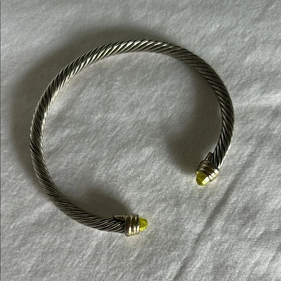David Yurman cable flex bracelet in peridot - Picture 2 of 13